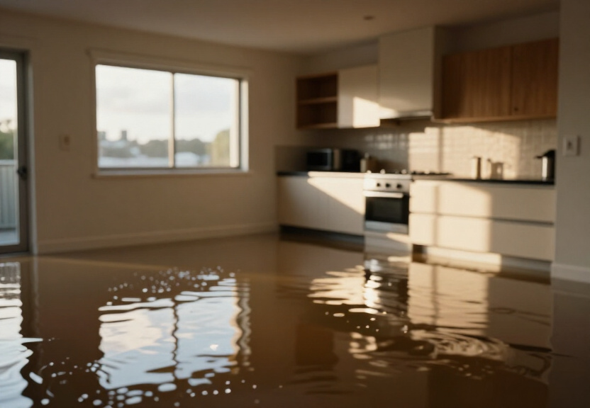 Waterlogged basement in Strathfield South before cleanup